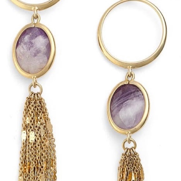 Kate Spade new york 'Cascade' Fringe Pendant Necklace and linear drop earrings - Picture 7 of 7